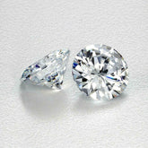 Round D Color CVD 2.00 mm Pair 's Synthetic Moissanite Loose Gemstone CERTIFIED