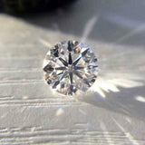 CVD VVS1 2 mm Size 2 Stone Synthetic Moissanite Loose Gemstone Round DEF Color