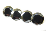 Synthetic Black Moissanite Round 8.10 mm Size 12.45 Ct Loose Gemstones 4 Stones.