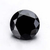 Synthetic Black Moissanite Loose Gemstones Round Cut 10 mm Size 4.20 Carat