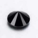 Synthetic Black Moissanite Loose Gemstones Round Cut 10 mm Size 4.20 Carat