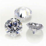 Round 1.35 Carat Synthetic Moissanite DEF Color CVD VVS1 6 mm Loose Gemstones
