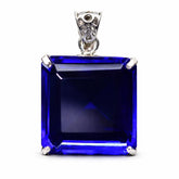 natural sapphire pendant
