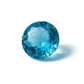 Personalized March Birth Stone Round Cut Certified Aquamarine 12.74 Ct Blue Natural Aquamarine Loose Gemstone Aquamarine Ring , Grow In Protection | Free Delivery Free Gift | Best Offer