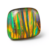 Opal Square Cut 14.00 Ct Natural Multi-Color CERTIFIED Loose Gemstone