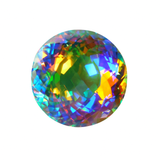 Mystic Quartz Pendant Size 62 Ct A++ Rainbow Round Cut CERTIFIED Gemstone