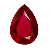 17.25 Ct Natural Authentic Red Ruby Pear Cut CERTIFIED Loose Gemstone