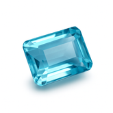 Biggest Offer !!! Aquamarine Gem Emerald Cut 12.00 Ct Natural CERTIFIED Loose Gemstone , Brazilian Aquamarine Gem