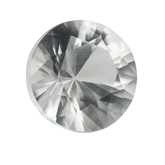 CERTIFIED 8.80 Ct Natural Diamond Cut Round Shape White Sapphire Loose Gemstone