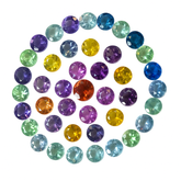 24 Pcs NATURAL Sapphire Round Cut CERTIFIED Excellent Quality Gemstone 4 mm Lot