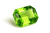9.60 Ct NATURAL Stunning Green PERIDOT Rare Emerald Cut Loose Gemstone CERTIFIED