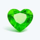 Peridot Green 9.70 Carat Natural Heart Shape Loose Gemstone CERTIFIED