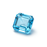 Beautiful Aquamarine CERTIFIED Ocean Blue 12.45 Carat Natural Emerald Shape Loose Gemstone-Best Gift For Sister - Aquamarine Ring Size On sale