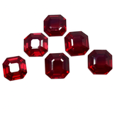 54.30 Ct Natural Ruby Red Square Cut Rare CERTIFIED Loose Gemstone Pair