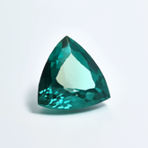 10.05 Ct NATURAL Green Tourmaline CERTIFIED Trillion Cut Stunning Loose Gemstone