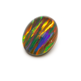 Natural Multi Color Oval Cut Boulder Opal 6.75 Carat CERTIFIED Loose Gemstone