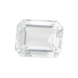 Natural Sapphire White Emerald Shape 7.21 Ct Certified Loose Gemstones