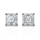 Beautiful Square Synthetic Moissanite 15Ct White Gems Earring Pair Best For Gift