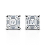 Beautiful Square Synthetic Moissanite 15Ct White Gems Earring Pair Best For Gift