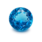 Natural Ocean Blue Ring Size 9 Ct Loose Aquamarine CERTIFIED Round Cut Gemstone