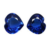16.89 Ct NATURAL Tanzanite Blue HEART Shape Loose Gemstone Pair CERTIFIED