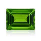 9.25 Ct Natural Green Peridot CERTIFIED Loose Gemstone Baguette Shape