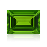 9.25 Ct Natural Green Peridot CERTIFIED Loose Gemstone Baguette Shape