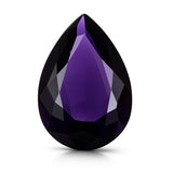 Purple Amethyst Pear Cut Gemstone natural pear shape