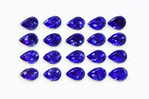 6 Pcs Natural Sapphire Purple Pear Cut CERTIFIED Ring Size Loose Gemstone