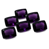 CERTIFIED 48.15 Natural Amethyst Cushion Cut Purple Rare Loose Gemstone Lot