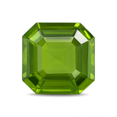 NATURAL Peridot SQUARE CUT 9.80 Ct Faceted Gemstone Best Quality CERTIFIED