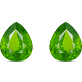 Brightest Stone Necklace Making Peridot Pair 23.95 Carat Natural Pear Cut Green Peridot Certified Loose Gemstone