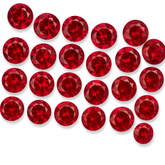 Genuine Ruby 20 PCS NATURAL Red CERTIFIED Round Cut 6 mm Size Loose Gemstone LOT