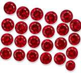 Genuine Ruby 20 PCS NATURAL Red CERTIFIED Round Cut 6 mm Size Loose Gemstone LOT
