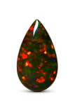 Pear 17.2 Ct Natural Multi Color Doublet Opal CERTIFIED Ethiopian Loose Gemstone