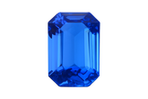 CERTIFIED 17.60 Ct Natural Blue Tanzanite Loose Gemstone Excellent Emerald Cut