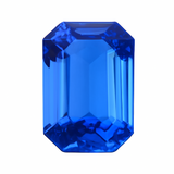 CERTIFIED 17.60 Ct Natural Blue Tanzanite Loose Gemstone Excellent Emerald Cut