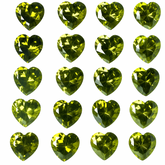 15 Pcs Natural Gemstone Precious Green Sapphire CERTIFIED Loose Heart 5 MM Lot