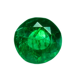 Dark Green Colombian Emerald Natural Round Cut CERTIFIED 6.52 Ct Loose Gemstone