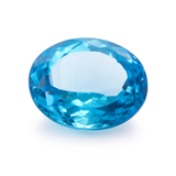 16.63 Ct Natural Oval Shape Ocean Blue Aquamarine Certified Loose Gemstone A++