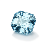 Genuine Aquamarine Gemstone , Natural Square Cut 14.35 Carat Aquamarine Blue Loose Gemstone Certified