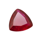 Excellent Bloody Red Ruby Natural Trillion Cut 2.85 Ct Loose Gemstone CERTIFIED