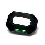8.65 Ct Natural CERTIFIED Tourmaline Emerald Cut Deep Green Loose Gemstone