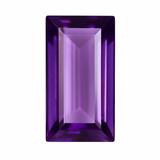 3.70 Ct Natural Purple Tanzanite Flawless Baguette Cut CERTIFIED Loose Gemstone