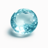 8.52 Ct NATURAL Aquamarine Round Shape Blue CERTIFIED Loose Gemstone Rare