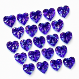 6x6 mm Natural SAPPHIRE Purple HEART SHAPE Loose Gemstone CERTIFIED 6 Pcs Lot