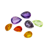 10.58 Ct Natural Mix Color Sapphire Lot CERTIFIED Loose Gemstone Pear Cut
