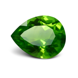 9.10 Ct Natural Green Peridot PEAR SHAPE Loose Gemstone CERTIFIED