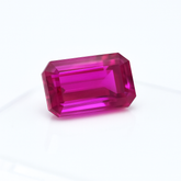 13.05 Carat Baguette Cut Natural Certified Pink Sapphire Loose Gemstone From Sri Lanka Best Sapphire For Jewelry
