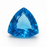 Ocean Blue Aquamarine Natural Trillion Shape 13 Ct Certified Loose Gemstone A+